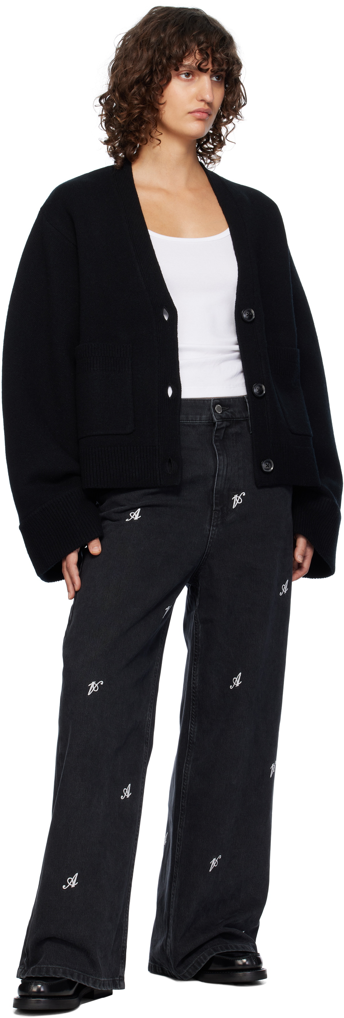 Axel Arigato Black Memory Relaxed Cardigan
