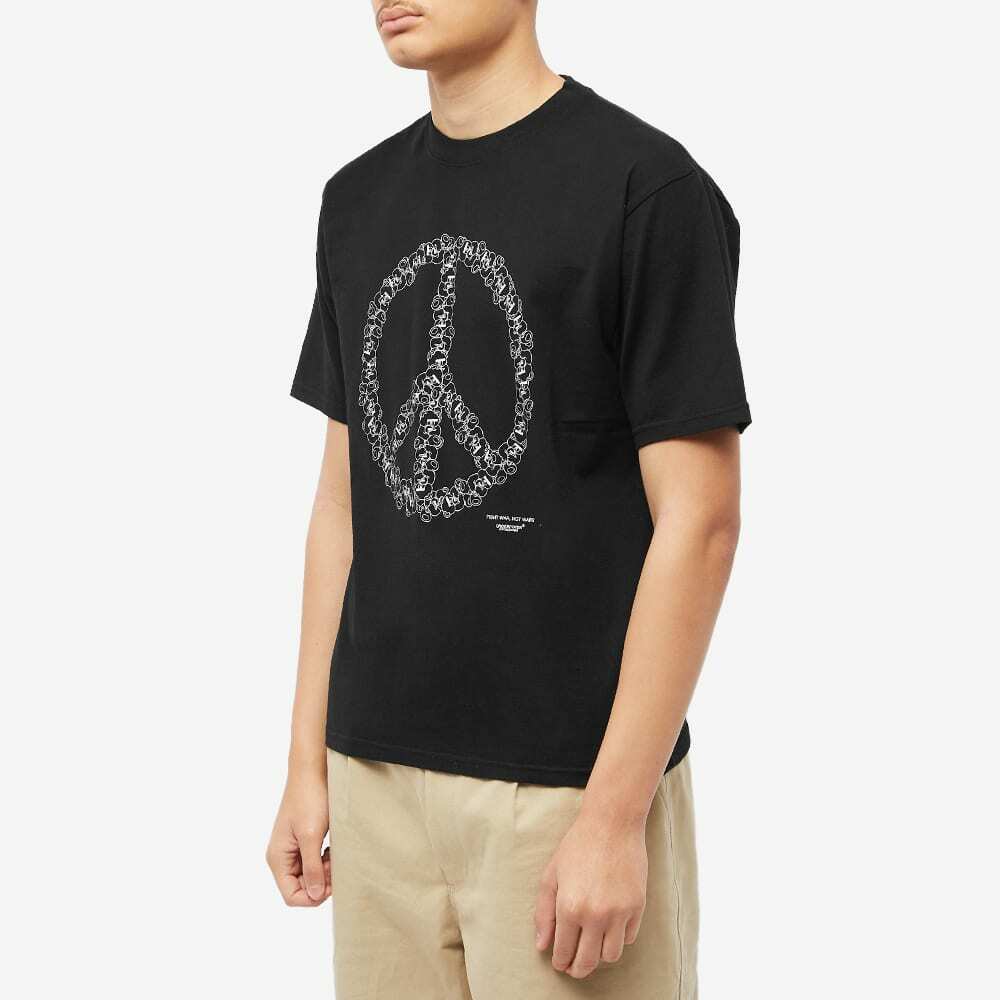 Undercover Men's Peace Sign T-Shirt in Black Undercover