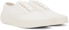 Maison Kitsuné White Laced Sneakers
