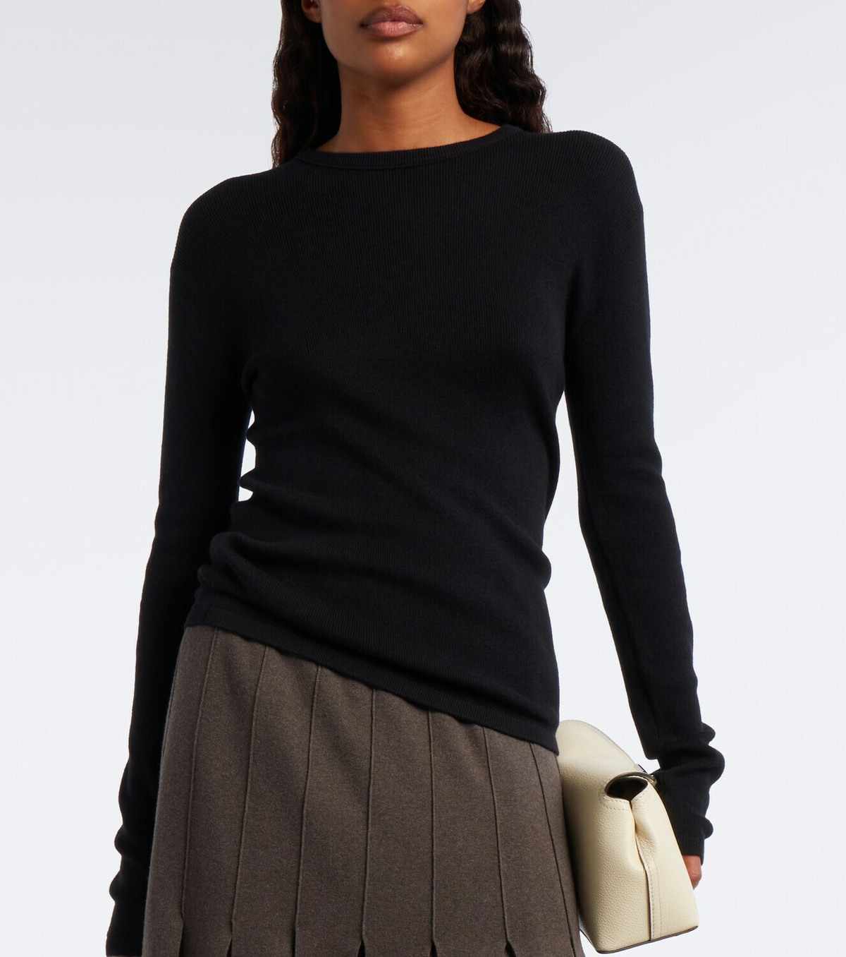 Lisa Yang Vivian cotton and cashmere top