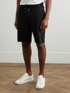 Paul Smith - Straight-Leg Logo-Appliquéd Cotton-Jersey Shorts - Black