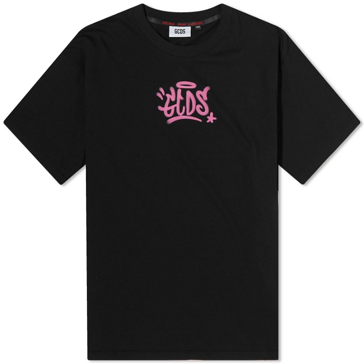 Photo: GCDS Men's Logo Graffiti T-Shirt in Black