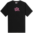GCDS Men's Logo Graffiti T-Shirt in Black