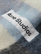 Acne Studios - Fringed Checked Knitted Scarf