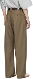 LEMAIRE Taupe Straight Trousers