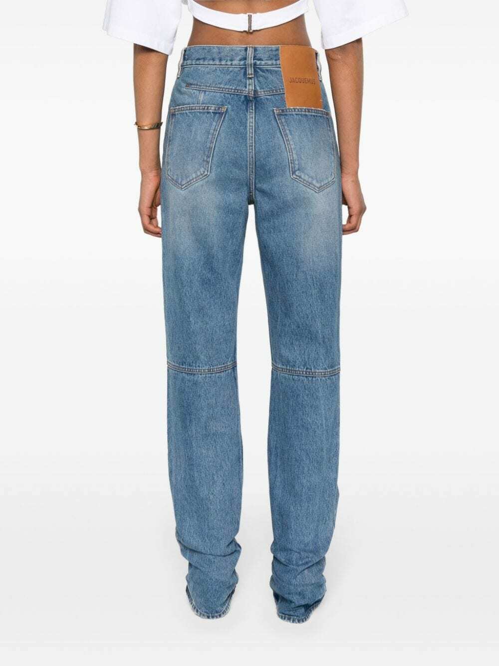 JACQUEMUS Men's LE DE Nimes Droit Jeans Blue