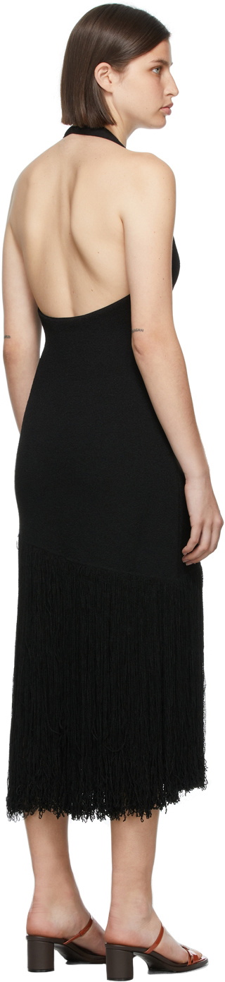 Proenza Schouler Black Fringe Knit Dress Proenza Schouler