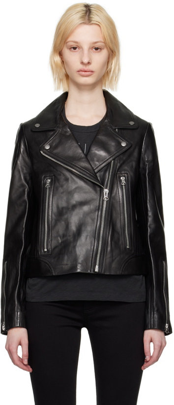 Photo: rag & bone Black Mack Leather Jacket