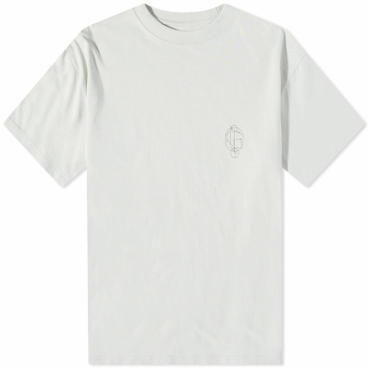 Photo: GOOPiMADE Men's R30-TG Geometry Graphic T-Shirt in Ash White
