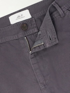 Mr P. - Straight-Leg Cotton and Linen-Blend Trousers - Gray