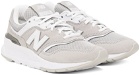 New Balance Gray & White 997H Sneakers