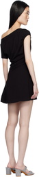 Frankies Bikinis Black Roslyn Off Shoulder Minidress