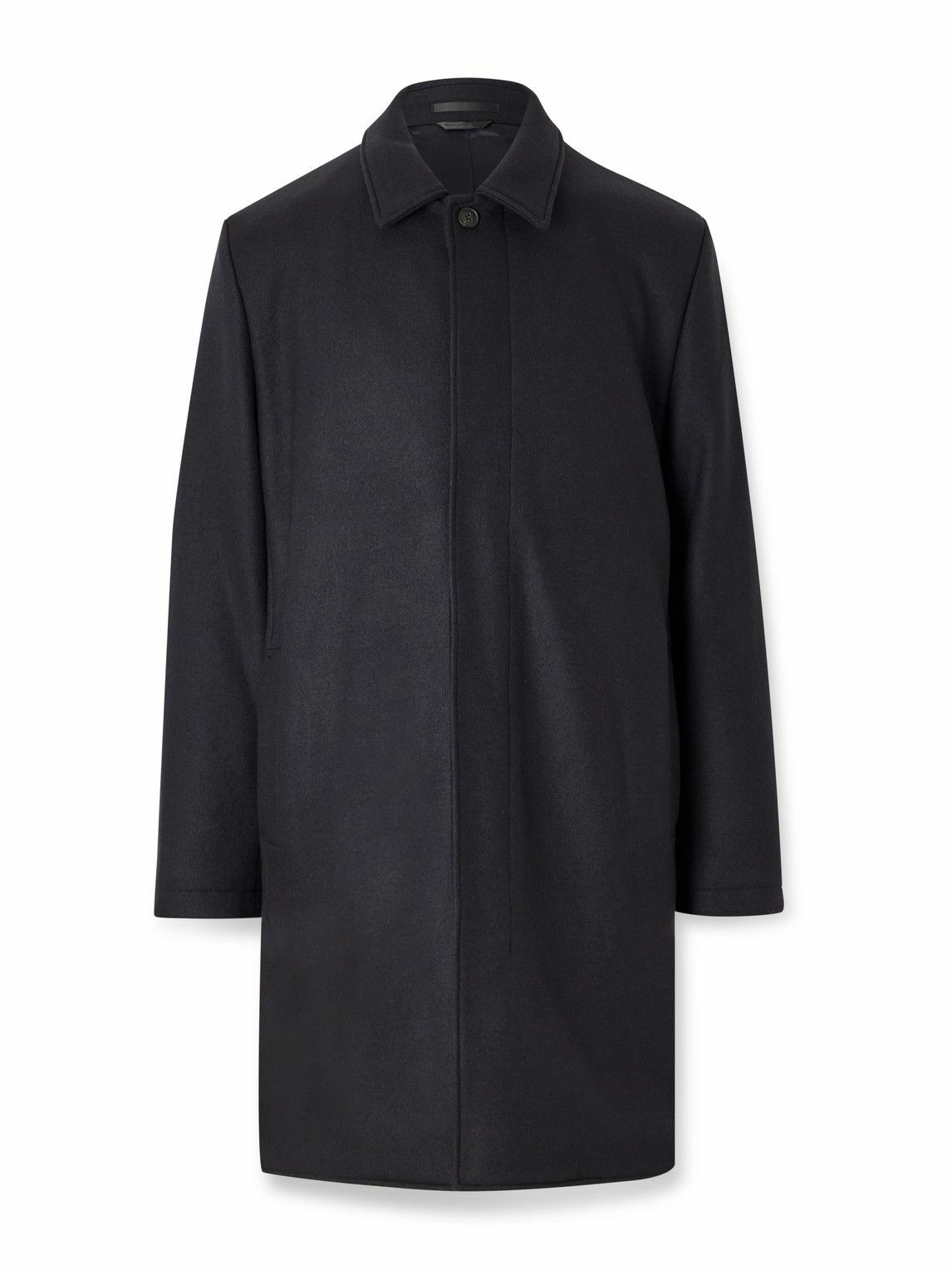 Sunspel - Boiled Wool-Blend Coat - Blue