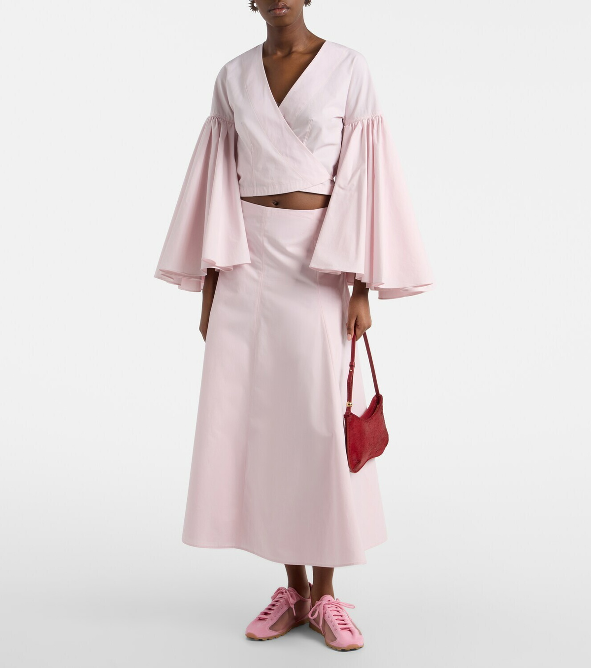 Jacquemus Tennis suede-trimmed sneakers