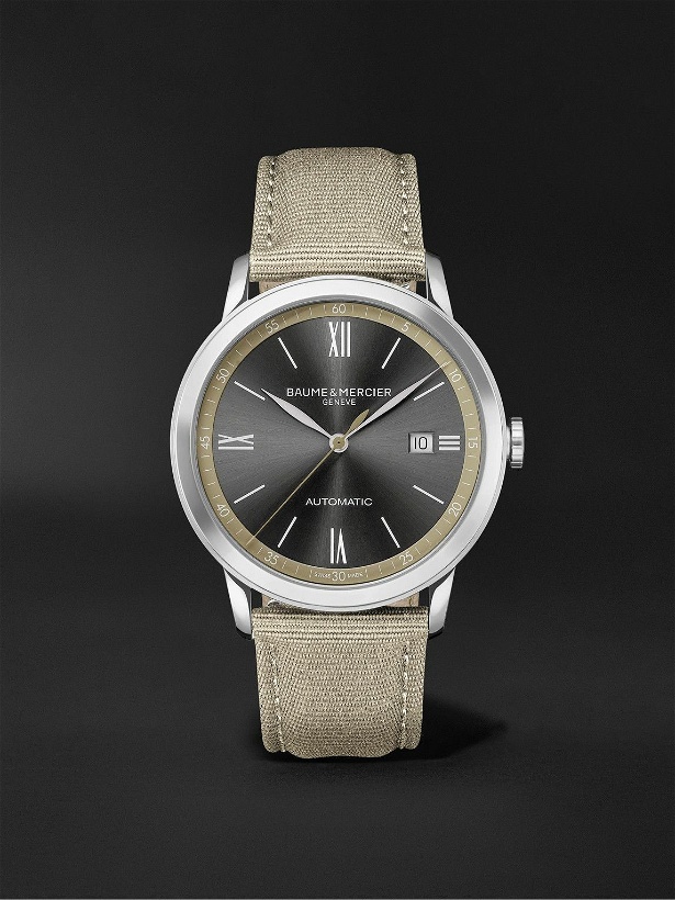 Photo: Baume & Mercier - Classima Automatic 42mm Stainless Steel and Canvas Watch, Ref. No.M0A10695
