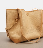 Chloé Medium leather-trimmed canvas tote bag