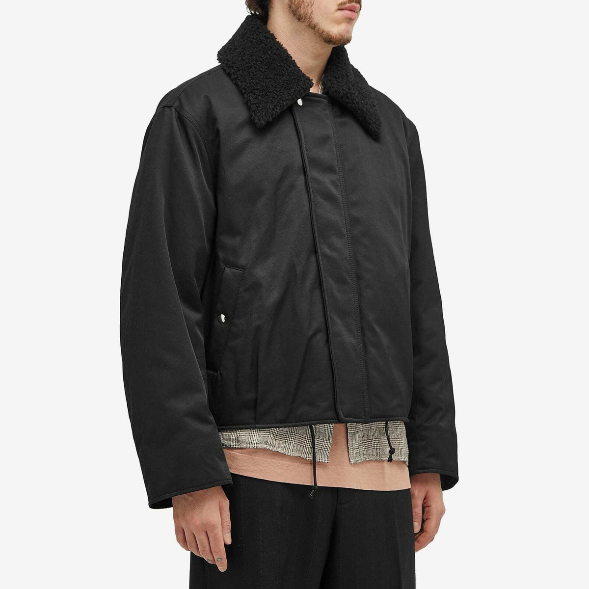 Our Legacy Men's Ace Nylon Jacket in Black Aero Nylon Our Legacy