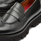 Grenson Women's Hattie Platform Loafer in Black