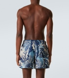JW Anderson Floral cotton swim trunks