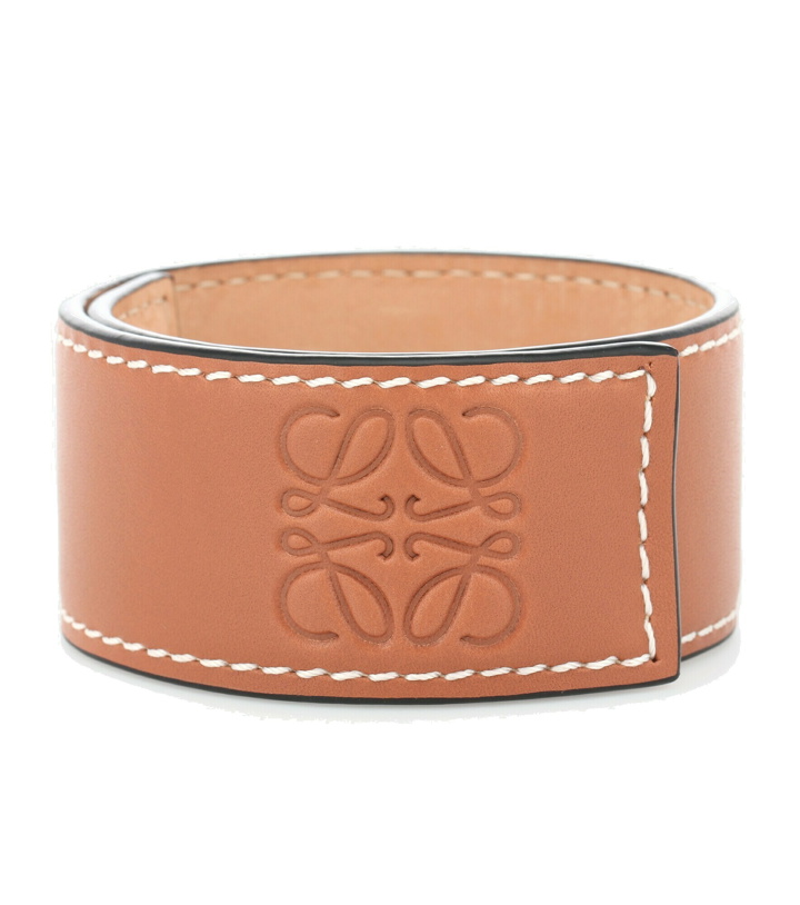 Photo: Loewe - Anagram leather snap bracelet