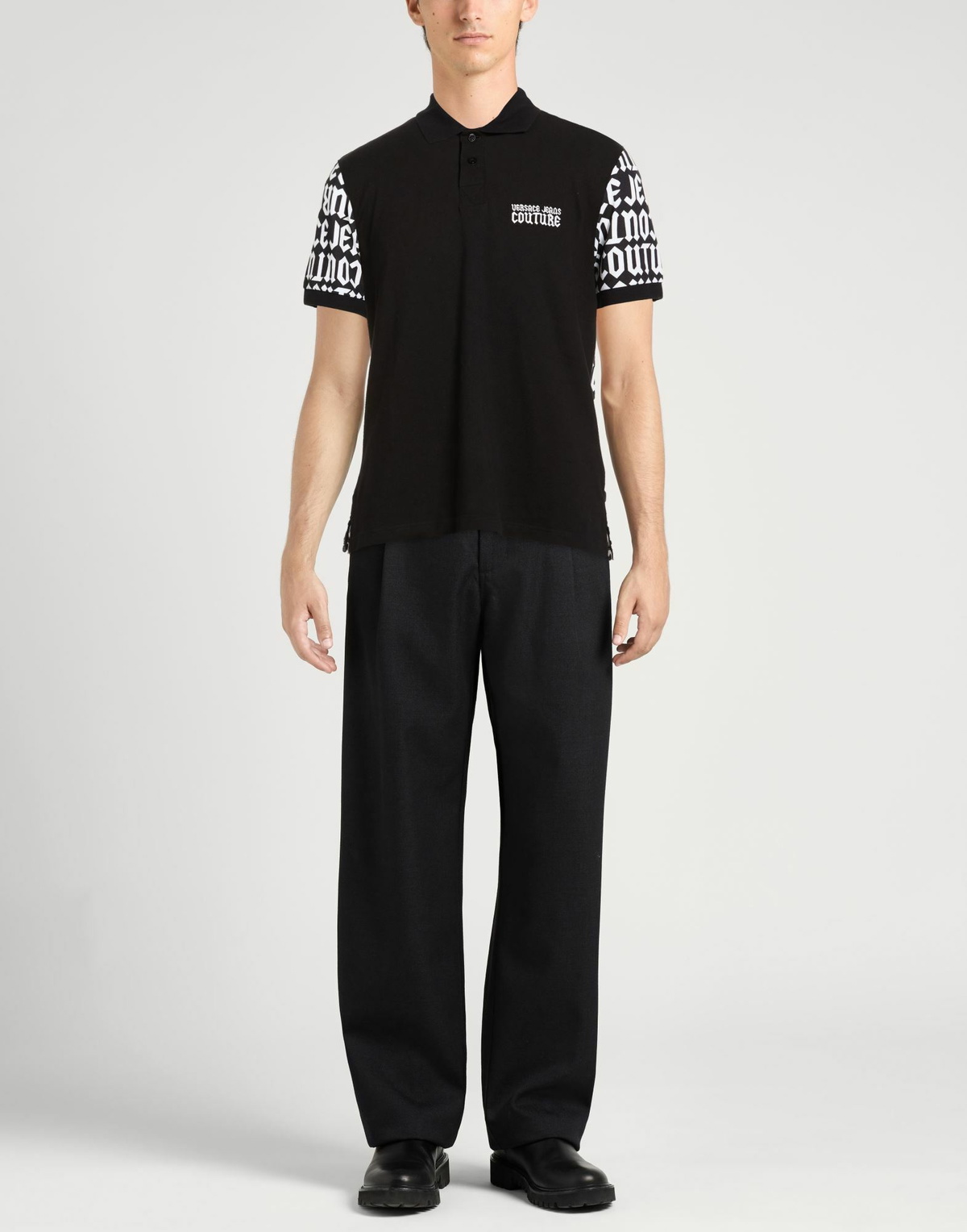 Versace Jeans Couture Mens Polo shirt in Black