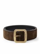 TOM FORD - 4cm Suede Belt - Green