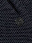 Dunhill - Shawl-Collar Ribbed Wool Cardigan - Black