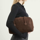 MARGESHERWOOD Women's Soft Boston Bag in Hush Nubuck 