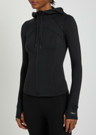 Tala Skinluxe Hooded Stretch-jersey Running Jacket Black
