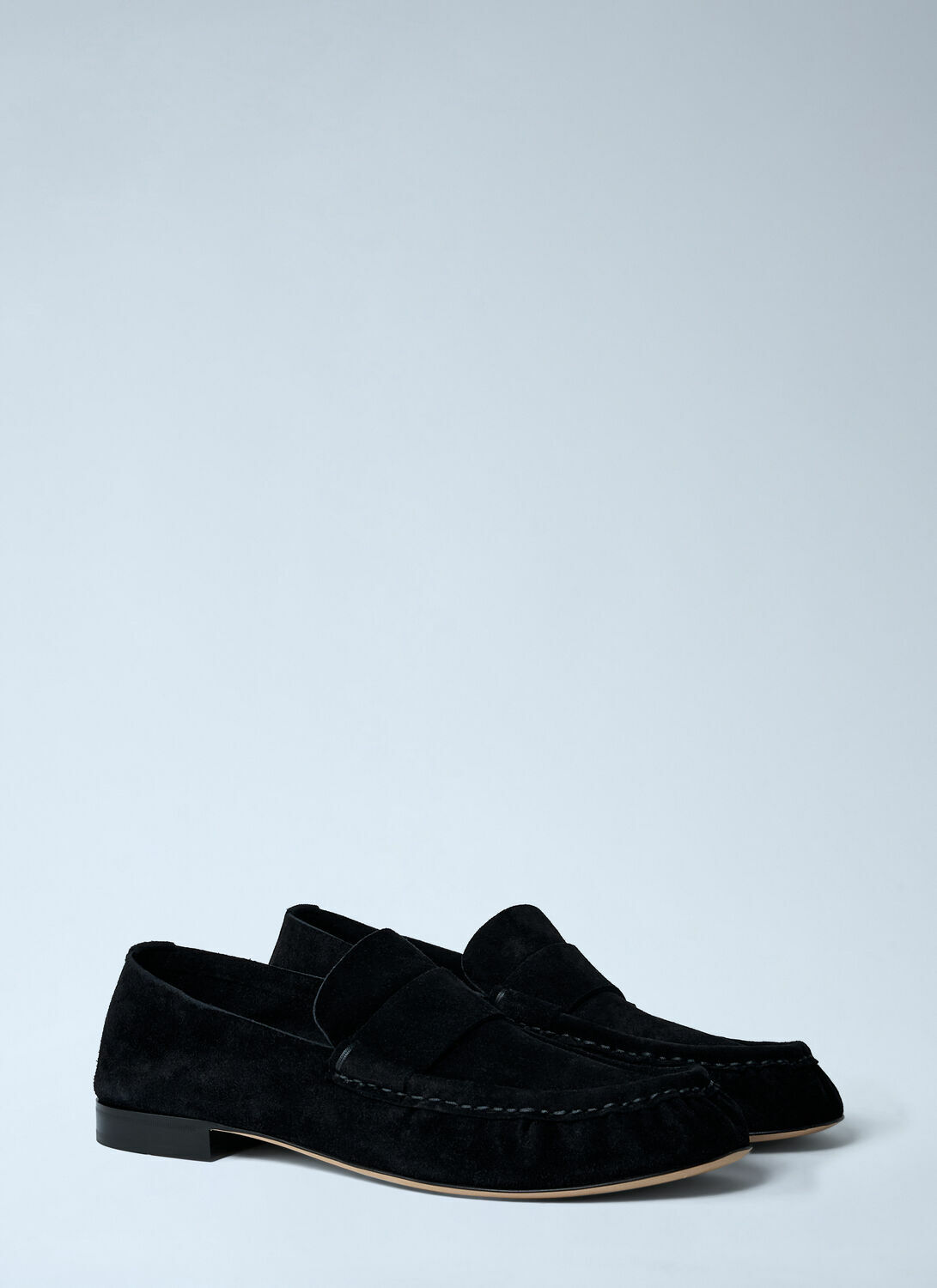 The Row Suede Loafers