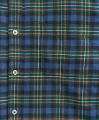 Brooks Brothers Men's Milano Slim-Fit Portuguese Flannel Tartan Shirt | Navy