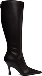 Stella McCartney Brown Elsa Knee-High Heeled Tall Boots
