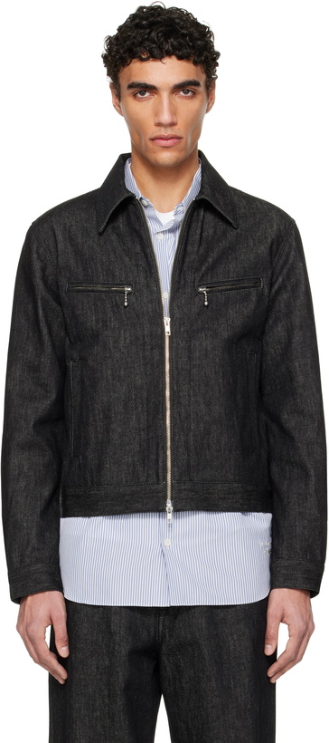 Photo: FUMITO GANRYU Black Work Riders Denim Jacket