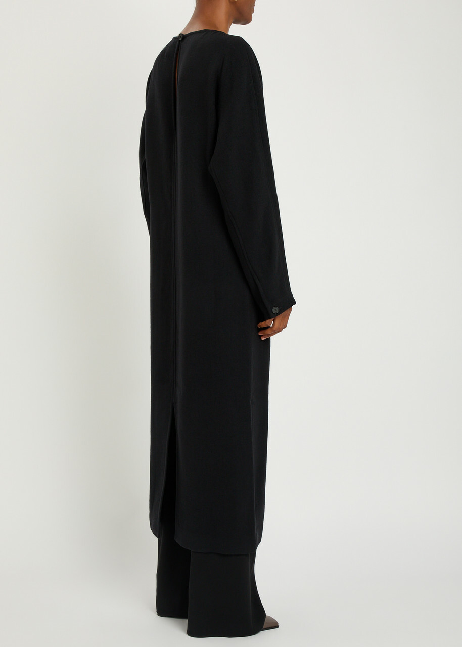 Studio Nicholson Cali Wool-blend Midi Dress Black