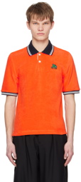 Marni Orange Graphic Patch Polo