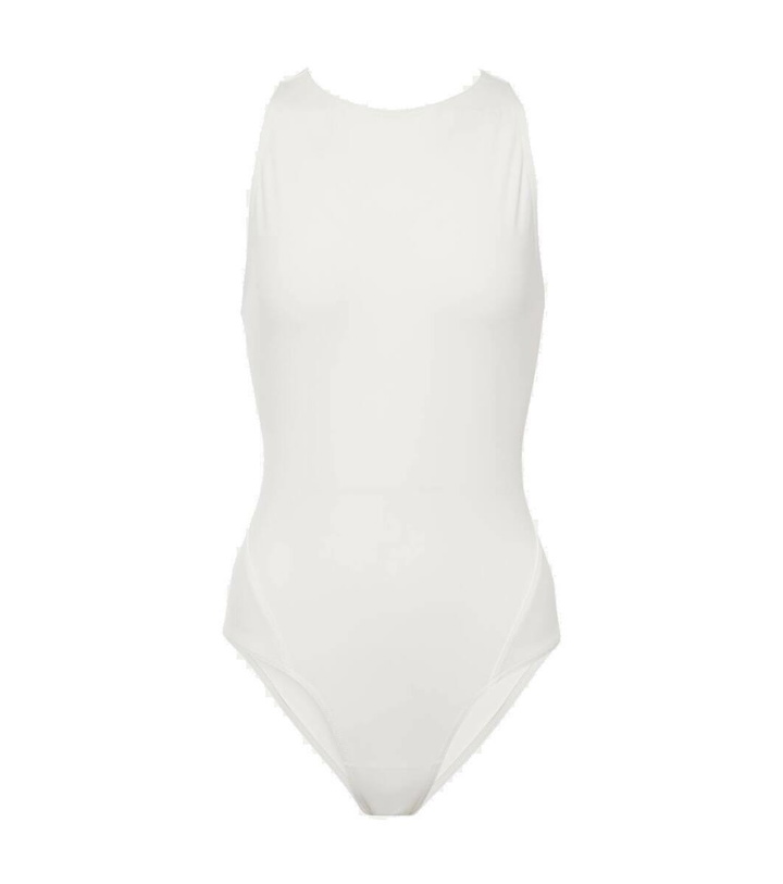 Photo: Alaïa Halterneck jersey swimsuit