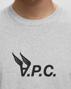 A.P.C. T Shirt Hermance Grey - Mens - Shortsleeves