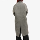 Courrèges Women's Long Coat in Sand/Mud Brown