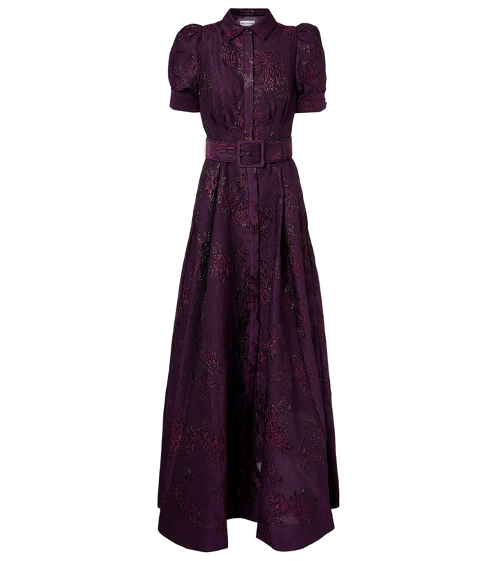 Photo: Rebecca Vallance Afina belted floral brocade gown