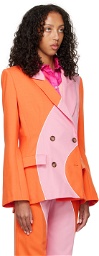 Ahluwalia Orange & Pink Madhu Blazer
