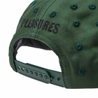 Pleasures Men's Eyelet Snapback Cap in Green