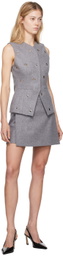 MSGM Gray Studs Vest