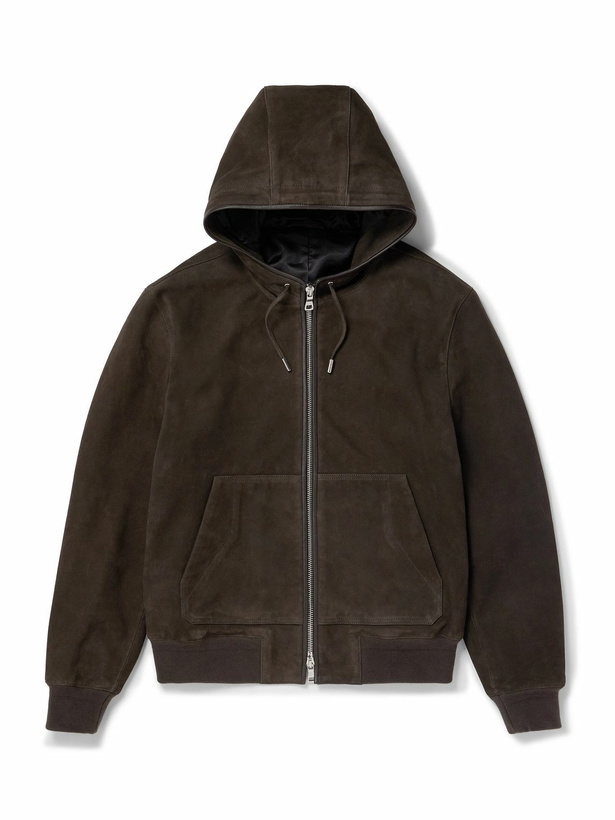 Photo: Mr P. - Suede Hoodie - Brown