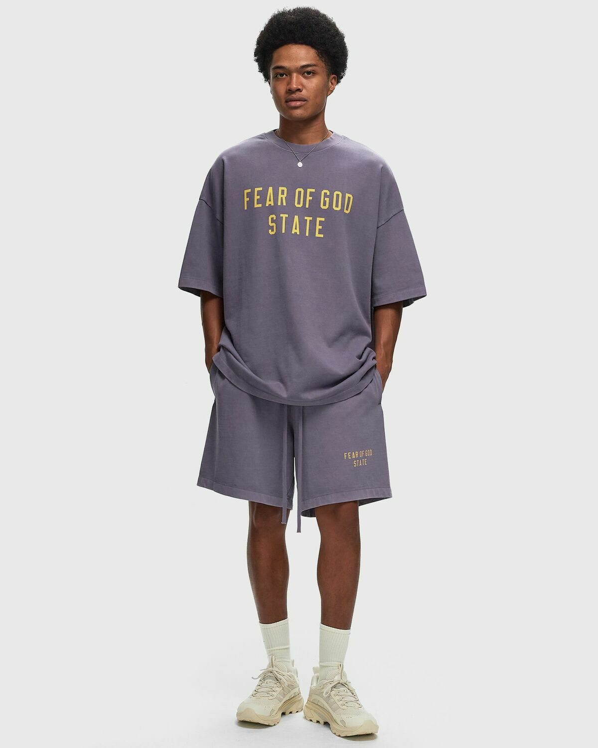 【ESSENTIALS】FEAR OF GOD/HEAVY JERSEY SOCCER SHORT Heavy Jersey Soccer Short Black | The Webster