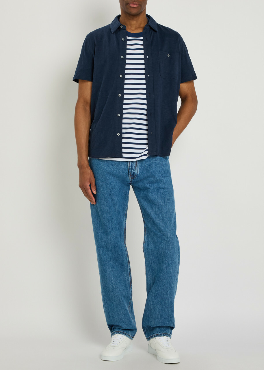 Paige Carillo Cotton Shirt Navy