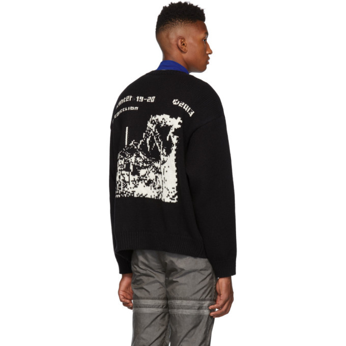 OFF-WHITE Ruined Factory Sweater Black/White Men's - FW19 - US