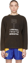 Liberal Youth Ministry Black Faded Logo Long Sleeve T-Shirt