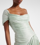 Marmar Halim Draped off-shoulder corset gown