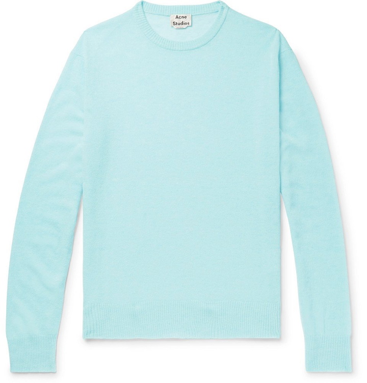 Photo: Acne Studios - Niale Wool-Blend Sweater - Sky blue