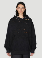 1017 ALYX 9SM - Distressed Lightercap Hooded Sweatshirt in Black